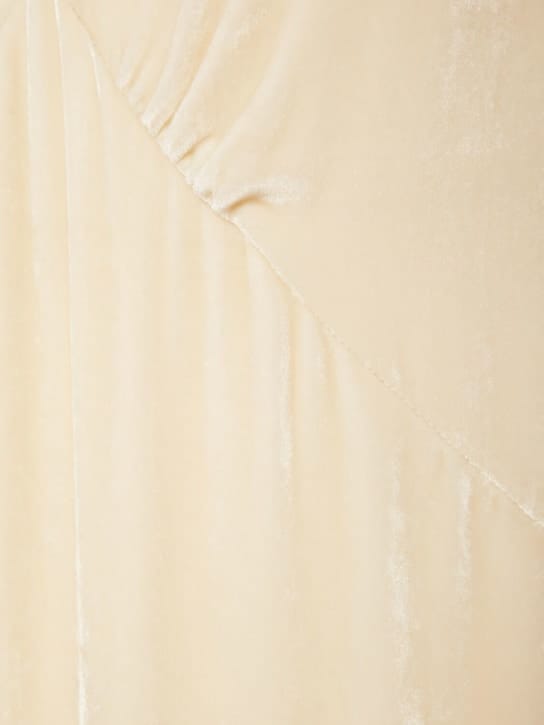 Blumarine: Open-back slip maxi dress