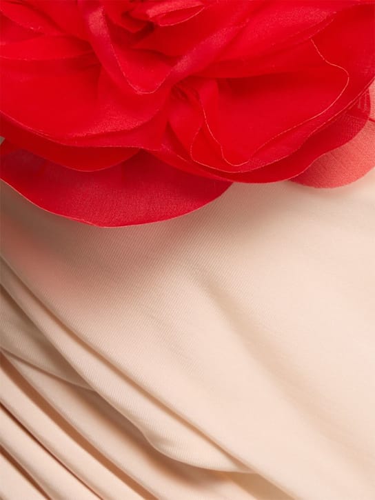 Magda Butrym: One-shoulder draped cupro midi dress