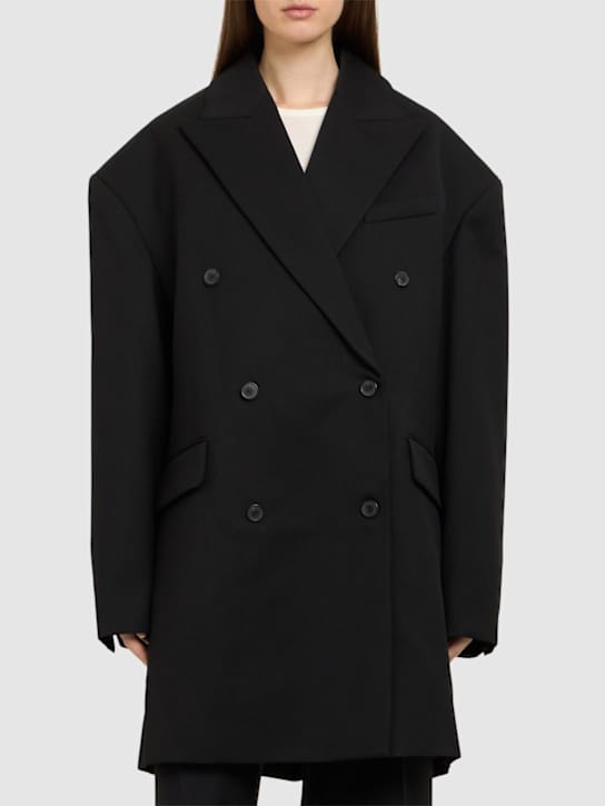 Wardrobe.nyc: 大廓形双排扣羊毛大衣