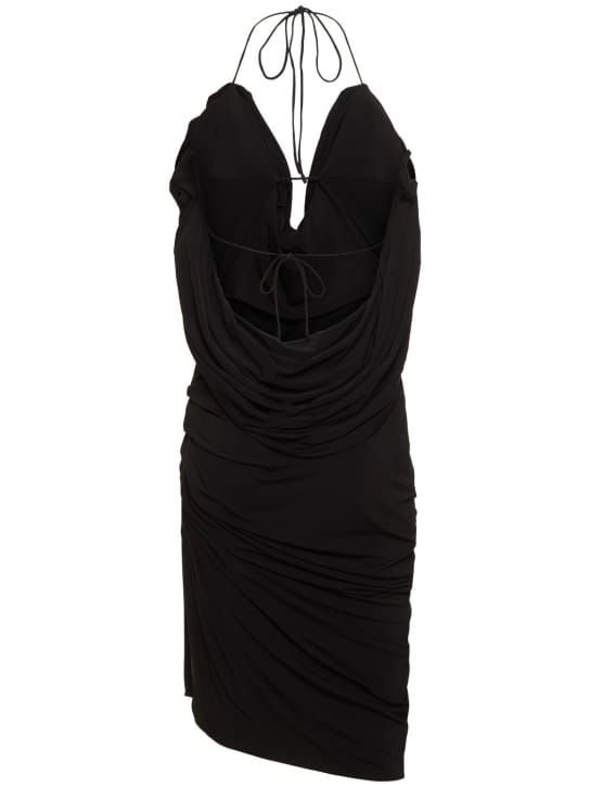 Magda Butrym: Draped halterneck jersey midi dress