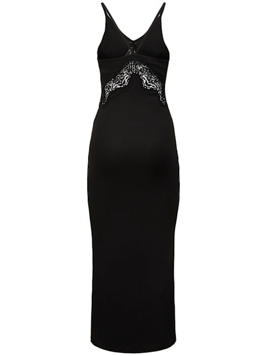 Christopher Esber: Vestido midi con cut-out y encaje