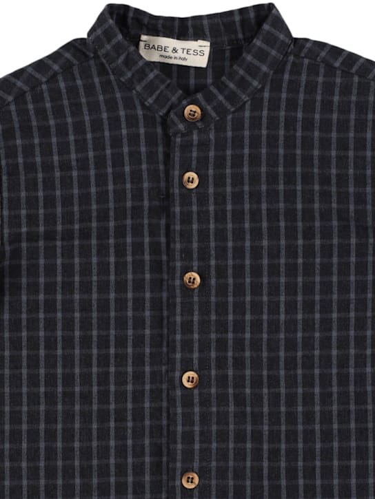 Babe & Tess: 中式立领棉质衬衫