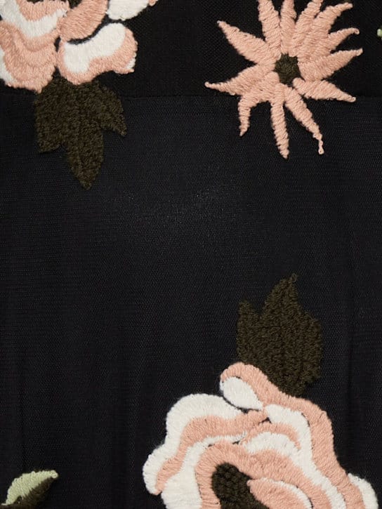 Elie Saab: Abito lungo ricamato con cintura