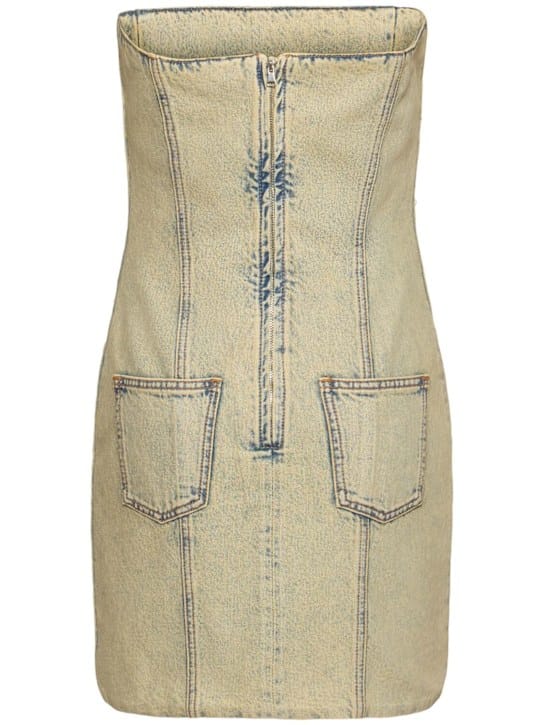 Giuseppe Di Morabito: Denim mini dress with crystals