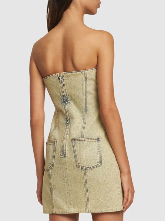 Giuseppe Di Morabito: Denim mini dress with crystals