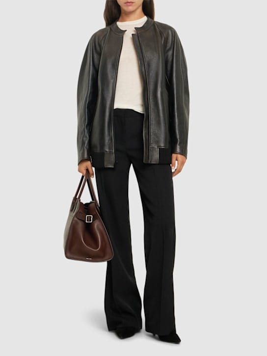 The Row - Kengia皮革飞行员夹克