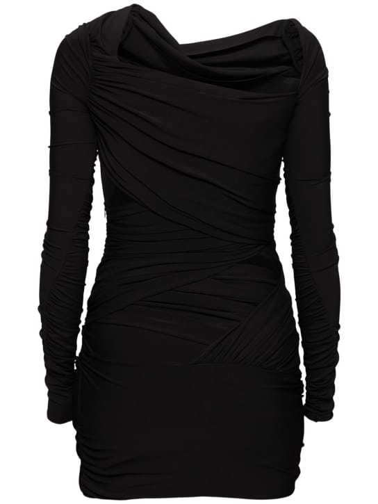The Attico: Draped mini dress with cut-outs