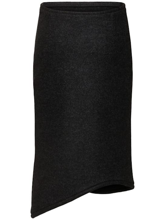 Victoria Beckham: 填充羊毛迷笛半身裙
