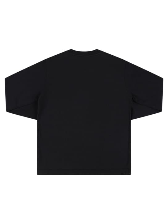 Stone Island Junior: 棉质长袖T恤