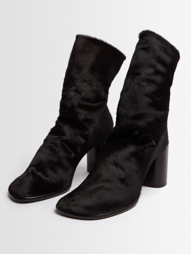 Lemaire - 80mm 手套高跟 ankle boots
