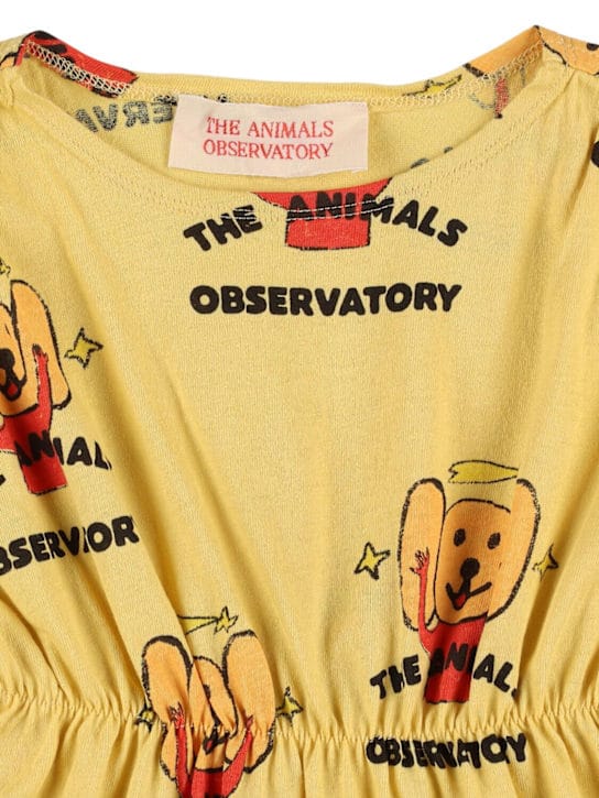 The Animals Observatory - 印花棉质平纹针织连衣裙