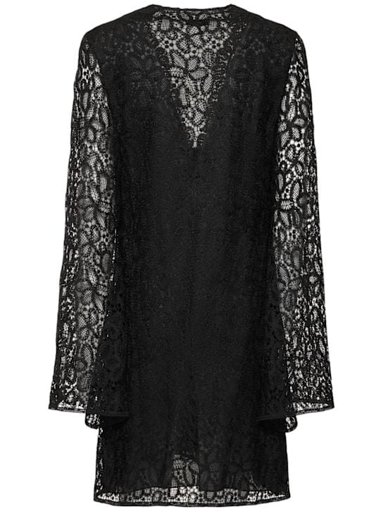 Giambattista Valli: Lace mini dress with flared sleeves