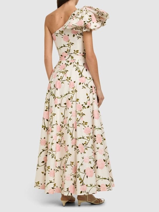 Giambattista Valli: One-shoulder long cotton dress