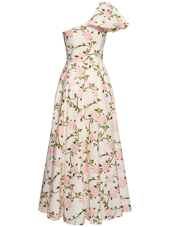 Giambattista Valli: One-shoulder long cotton dress