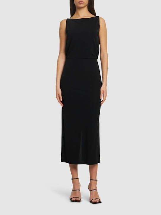 16arlington: Jersey midi dress with open back