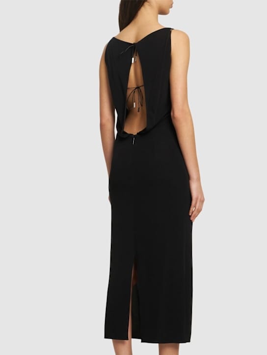 16arlington: Jersey midi dress with open back