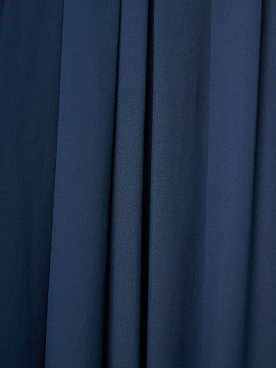 S MAX MARA: Abito midi in cotone con pieghe