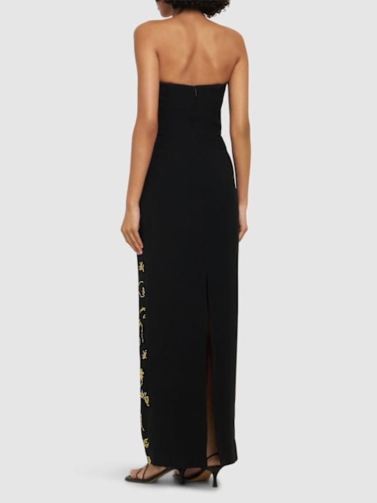 16arlington: Strapless embellished maxi dress