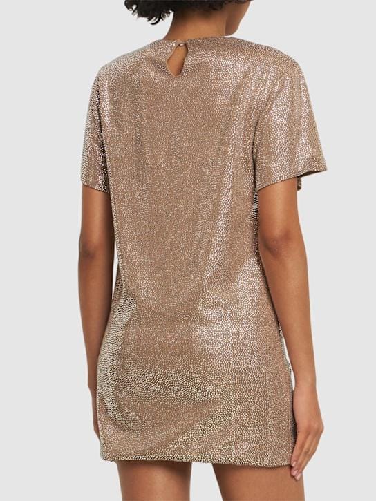 Giuseppe Di Morabito: Crystal mini T-shirt dress