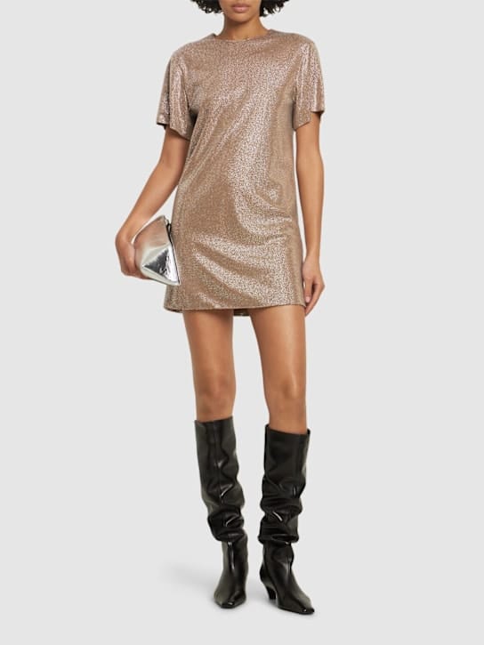 Giuseppe Di Morabito: Crystal mini T-shirt dress
