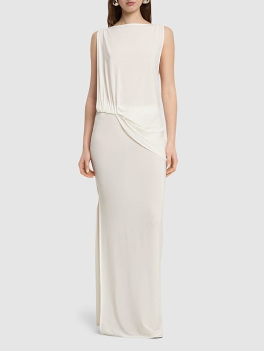 Jacquemus - La Robe Peplo Longue垂褶长款连衣裙