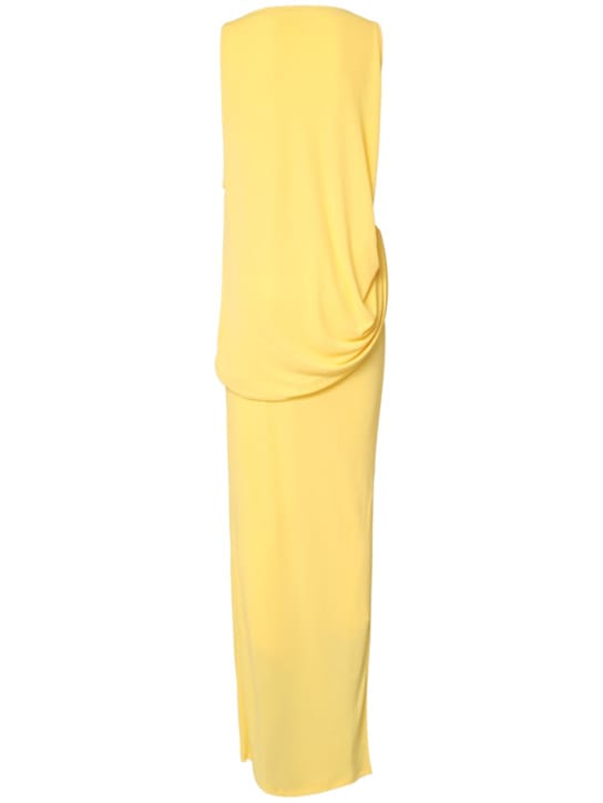 Jacquemus: Maxikleid aus Jersey mit Raffung
