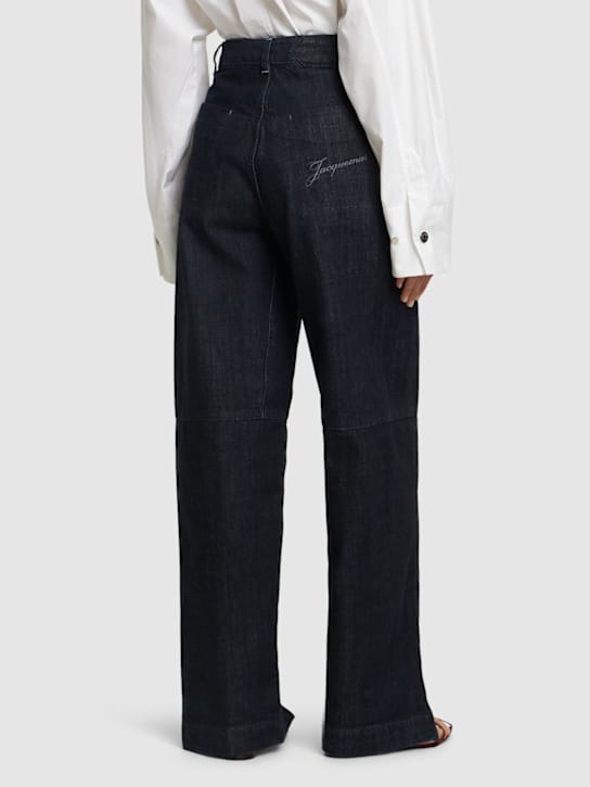 Jacquemus: Le Cargo De-Nîmes超高腰牛仔裤