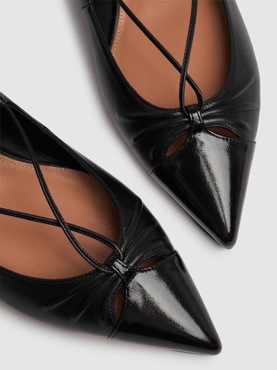 Aquazzura: 10毫米Gabi皮革芭蕾平底鞋