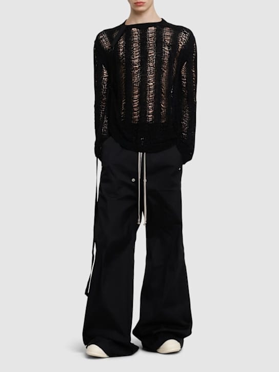 Rick Owens - Wide Belas棉质裤子