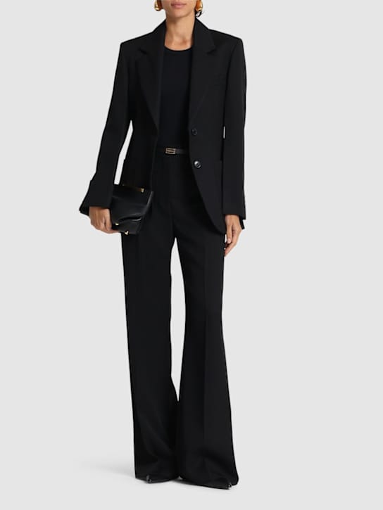 Victoria Beckham - 贴片口袋羊毛混纺西服夹克