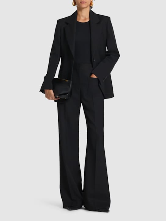 Victoria Beckham - Alina羊毛混纺喇叭裤