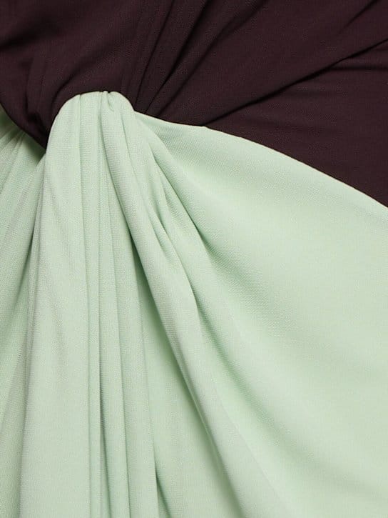 Victoria Beckham: Abito lungo in jersey drappeggiato