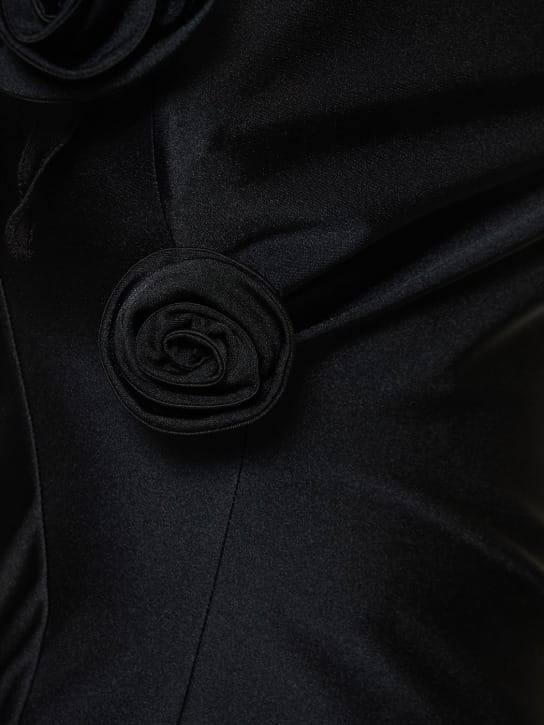 Coperni: Langes Kleid mit floralen Applikationen