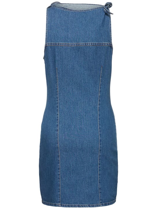 Coperni: Robe courte en denim avec cut-out