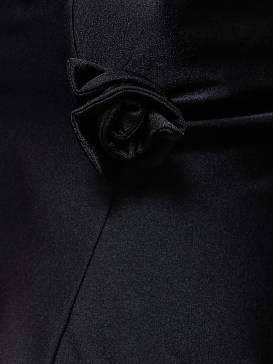 Coperni: Vestido corto asimétrico con rosetas