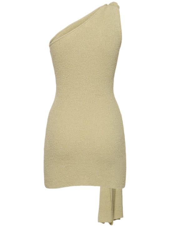 Aya Muse: Vestido corto de punto asimétrico