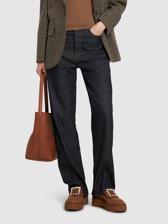 Roger Vivier - 50毫米Viv Rangers Strass麂皮乐福鞋