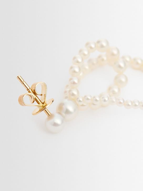 Sophie Bille Brahe: Petite Wrapped 14kt金&珍珠单耳环