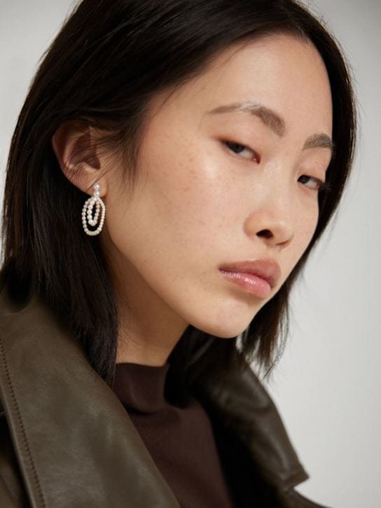 Sophie Bille Brahe: Petite Wrapped 14kt金&珍珠单耳环