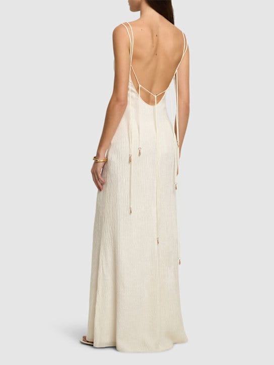 Gabriela Hearst: Abito lungo in seta con spalline