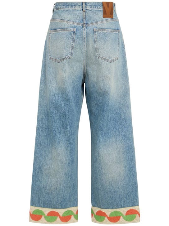 Valentino: 直筒牛仔裤