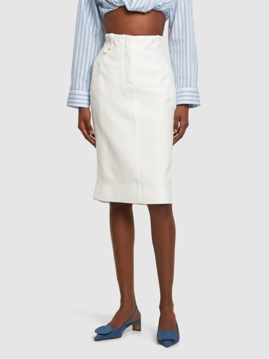 Jacquemus - 40毫米Duelo B牛仔露跟高跟鞋
