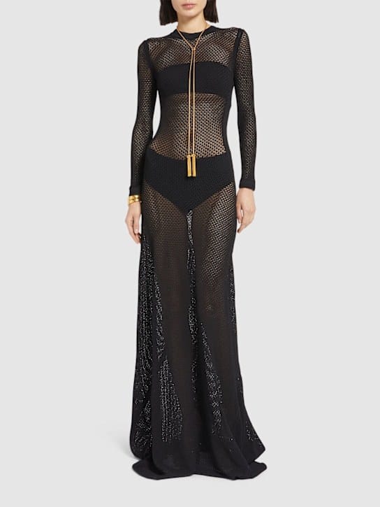 Tom Ford: Open-knit long dress