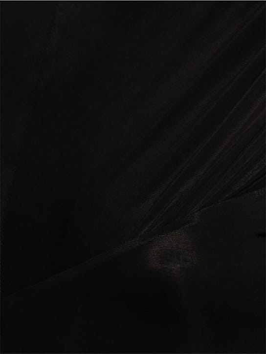 Magda Butrym: Cupro maxi dress with draped back