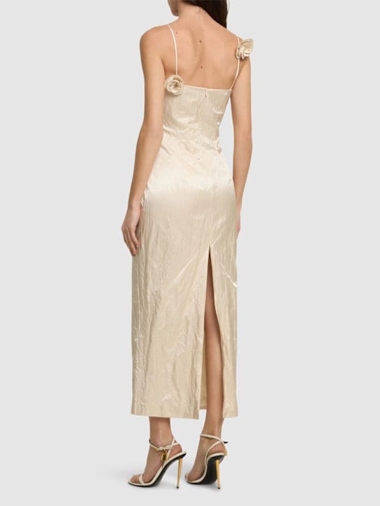 Magda Butrym: Abito lungo bustier con rose