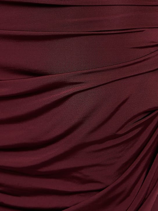 Magda Butrym: Vestito corto in jersey con cappuccio