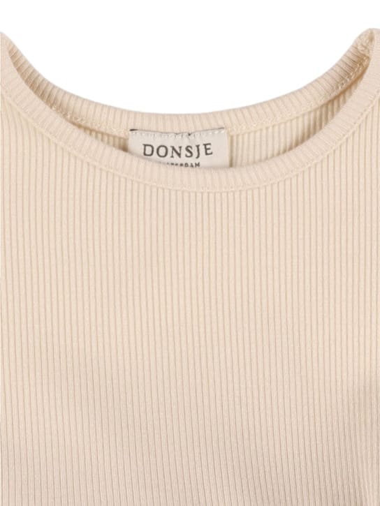 Donsje: 棉&薄纱连衣裙