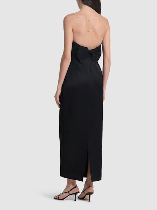 POSSE: Robe longue bustier avec nœud