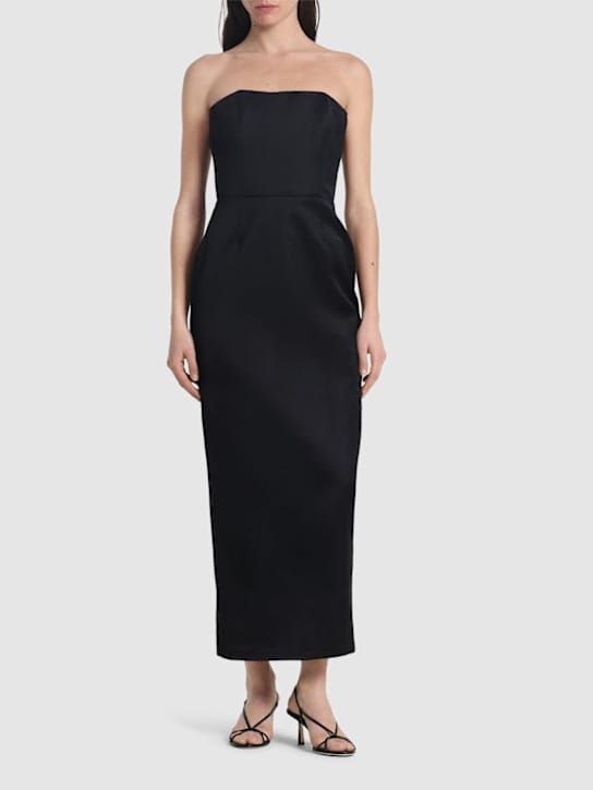 POSSE: Robe longue bustier avec nœud