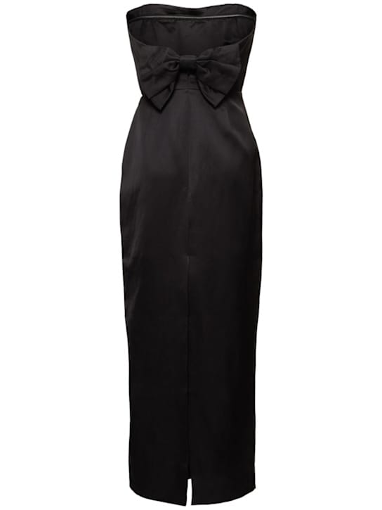 POSSE: Robe longue bustier avec nœud
